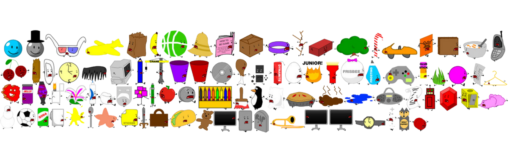 Bfdi Running Deviantart BFDI Recommended Characters Running by uzziahbalingit on DeviantArt