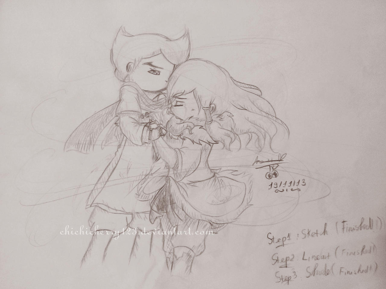 It's okay, Korra...~ ( sketch practice Makorra  )