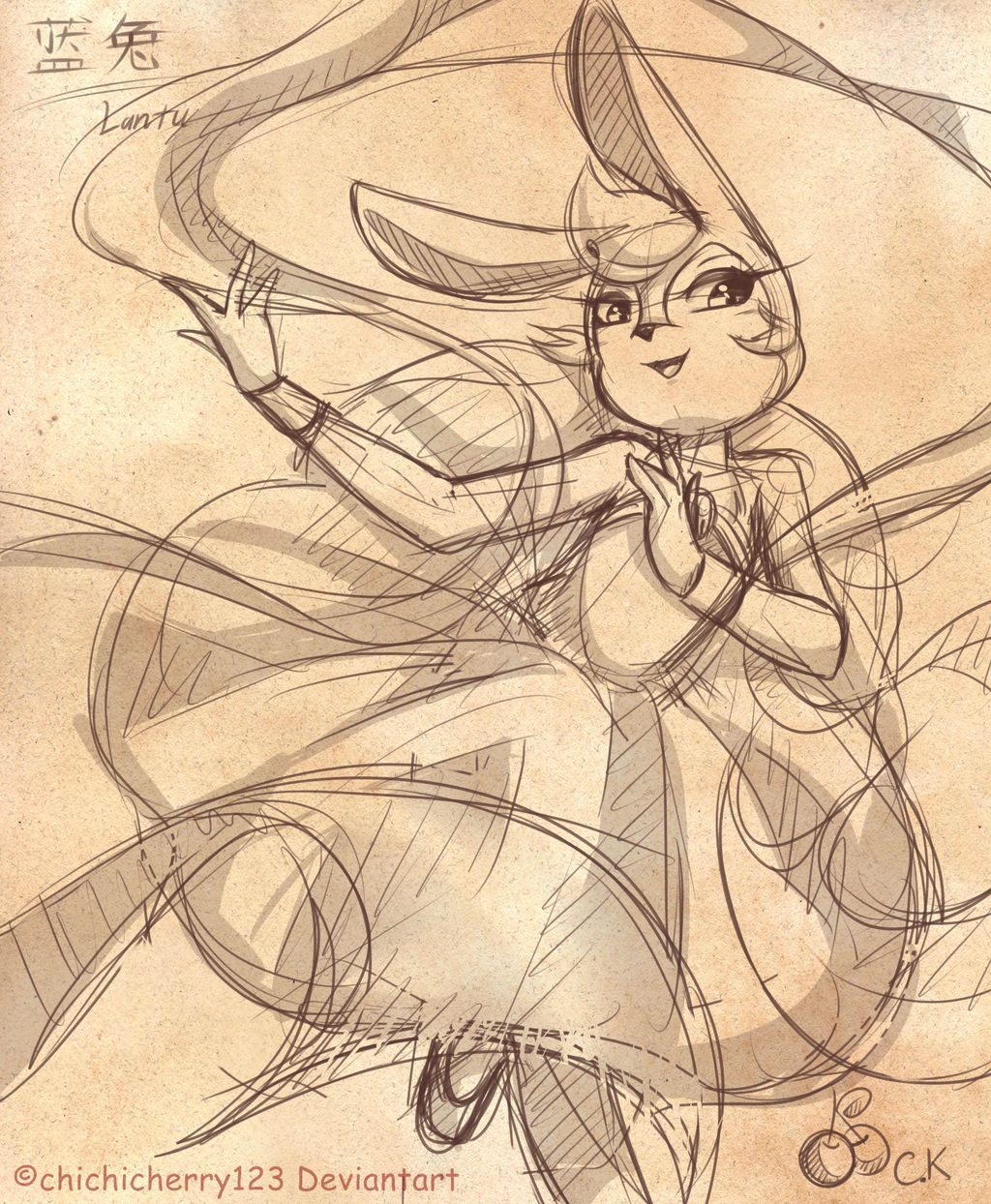 Quick doodle: Lantu Princess's Dance