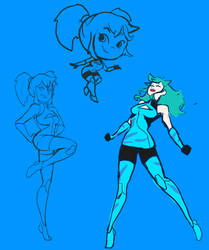 Aquamarine Doodles