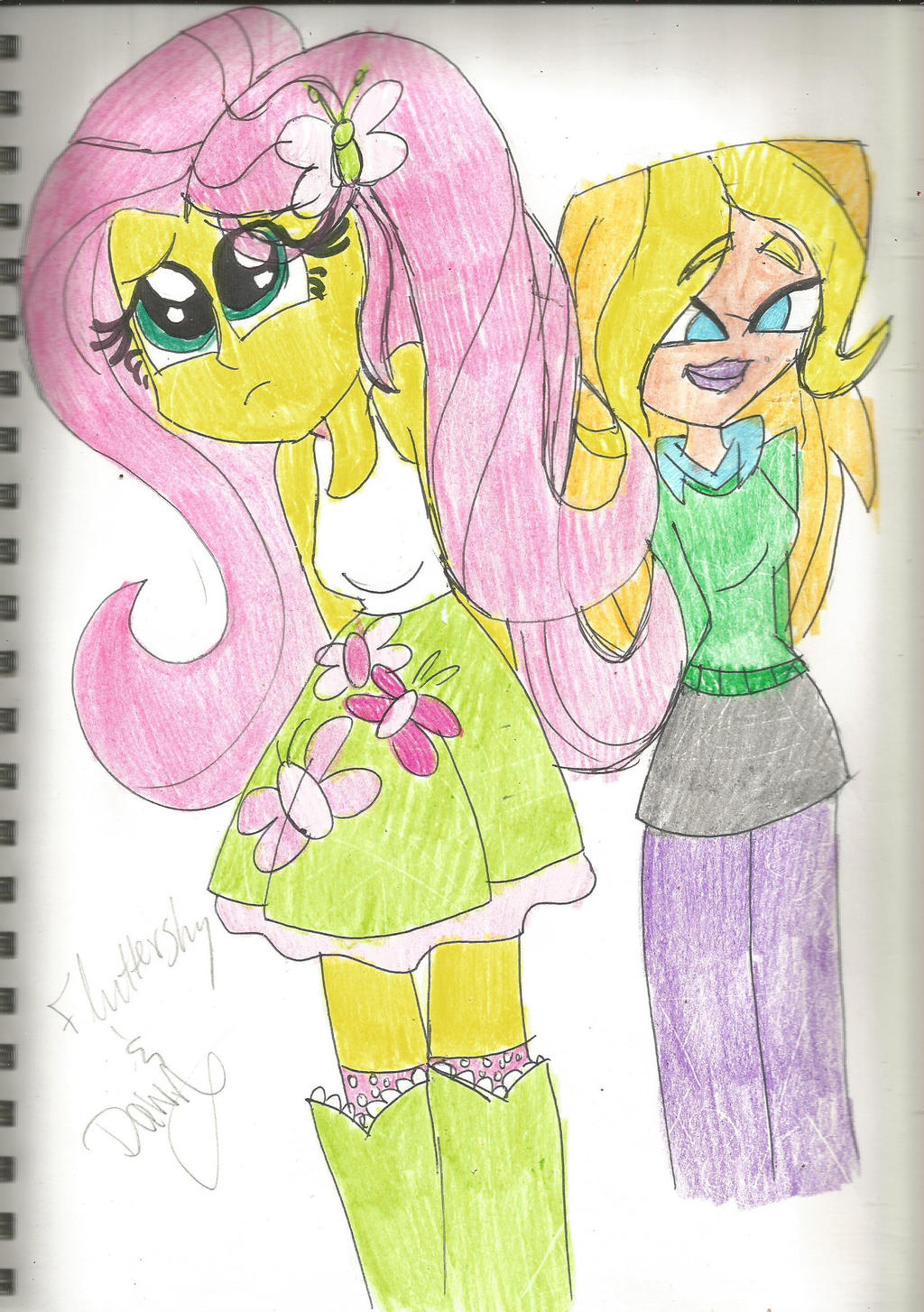 fluttershy and dawn