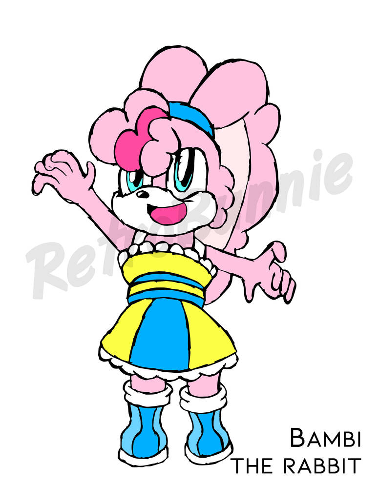 Bambi Custom Female Rabbit Bambi the Rabbit Digital Drawing (2018) by Retr0Bunnie on DeviantArt