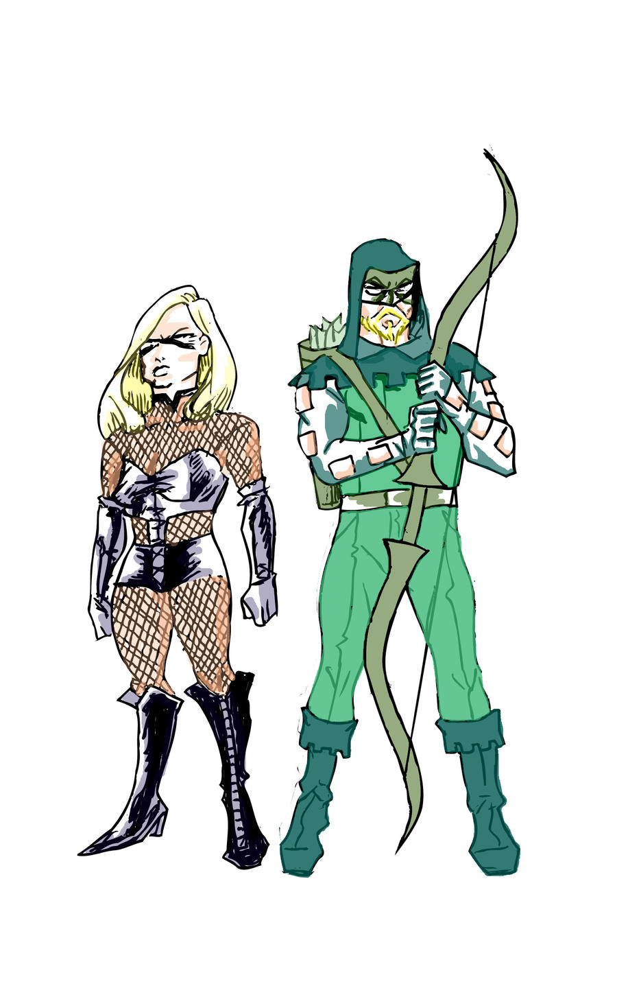 New Black Canary And Green Arrow