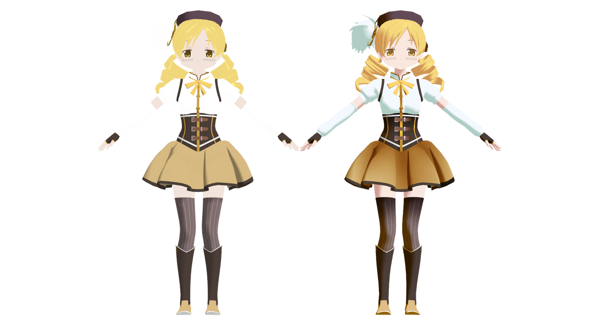 Mami Model MMD DL || Kakura's Mami Tomoe Edit by Hazama-Yuutou on DeviantArt
