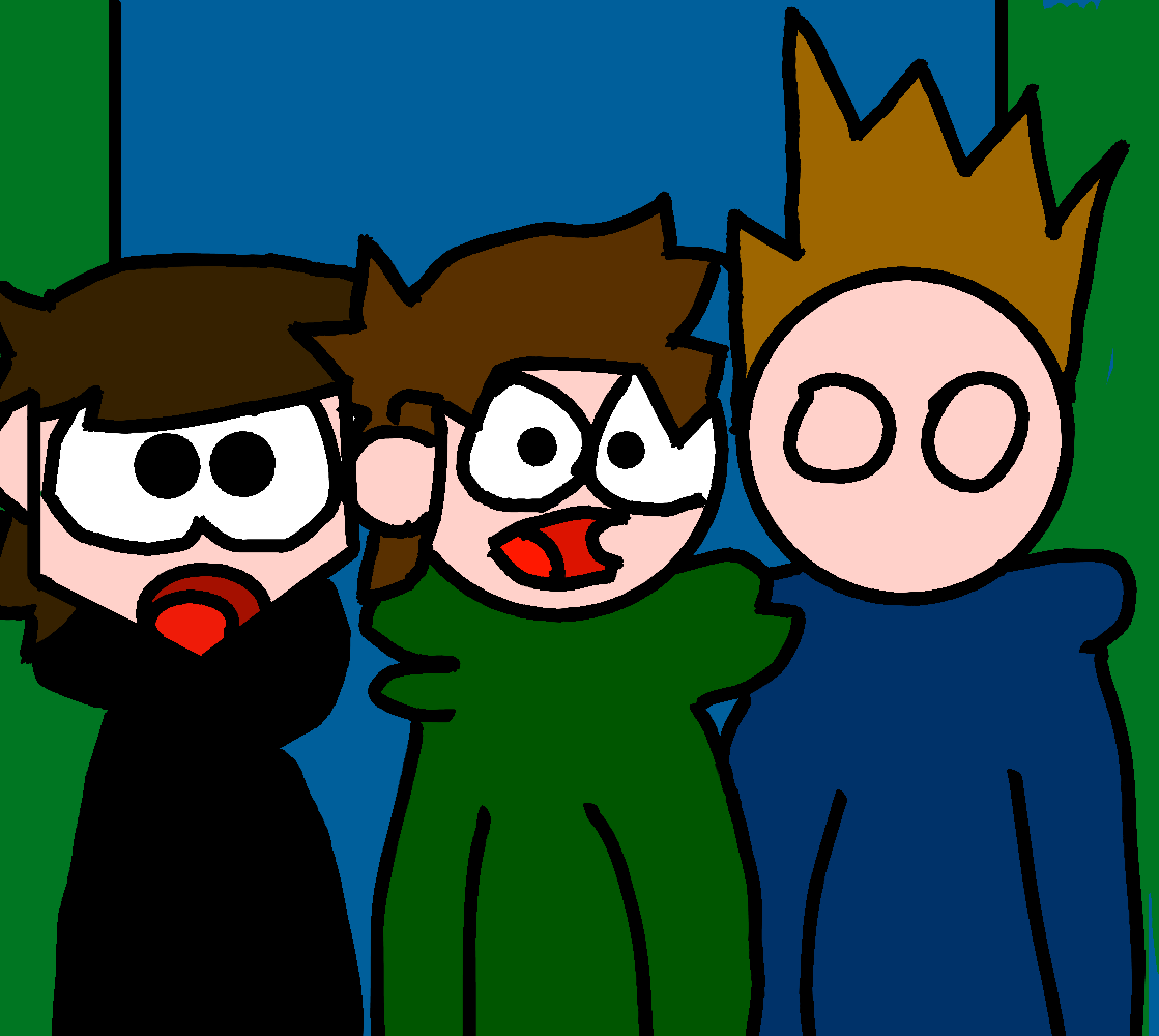 Had a go at drawing Edd & Matt in the 'Edd Again' artstyle. And