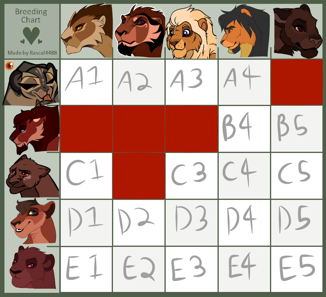 Breeding Grid TLK OC Breeding grid (Open) by shadowmoon738 on DeviantArt