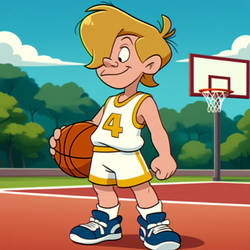 Frank Diggs in a Basketball Uniform