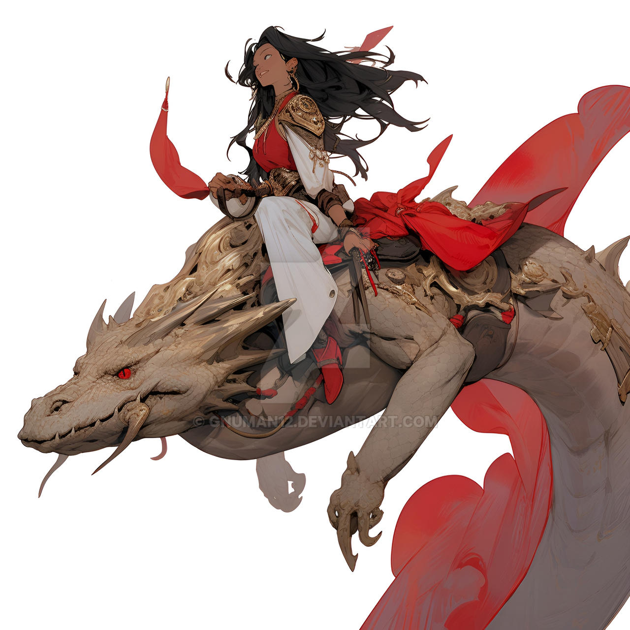 Chinese Dragon Rider by gnuman12 on DeviantArt