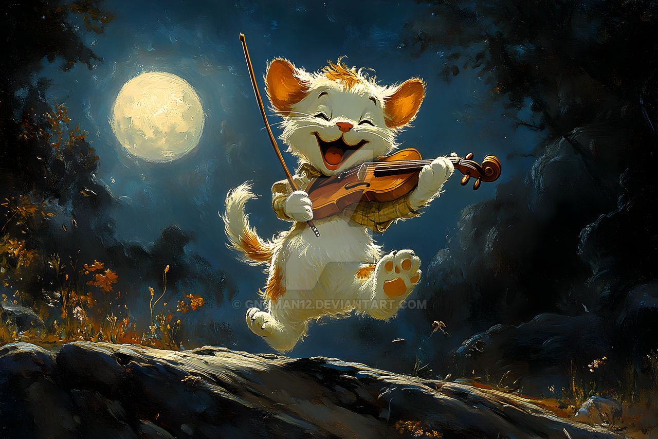 Kitty Fiddler The Cat An The Fiddle by gnuman12 on DeviantArt