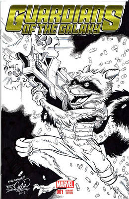 Rocket Raccoon - Sketch Cover Commission