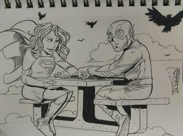 Supergirl and The Flash