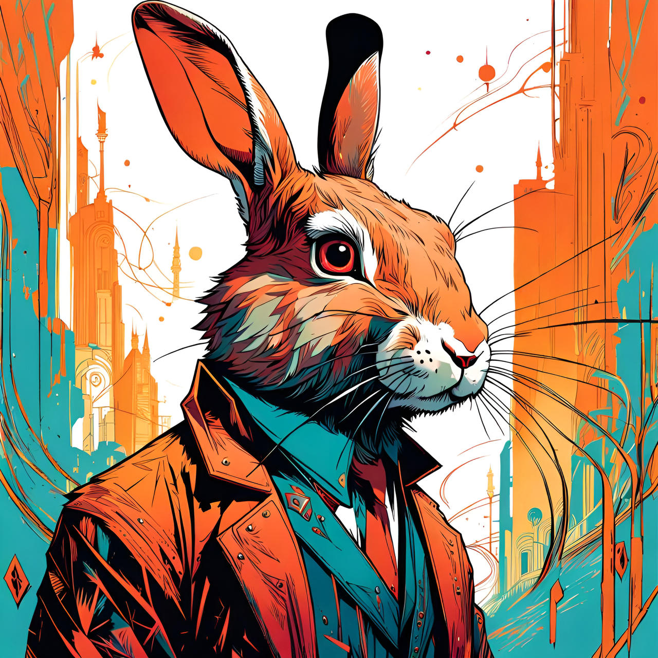 Rabbit Detective by Brewing-Chaos on DeviantArt