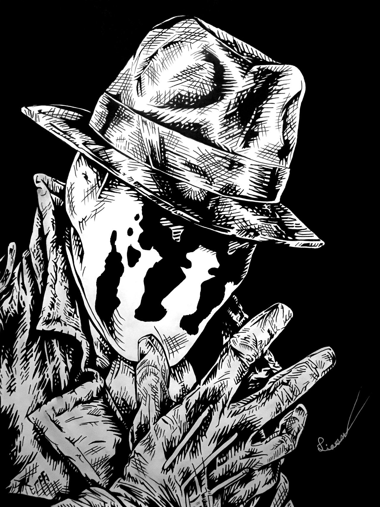 Rorschach - Watchmen (Dc Comics) By Stephane-Piovan-Draw On Deviantart
