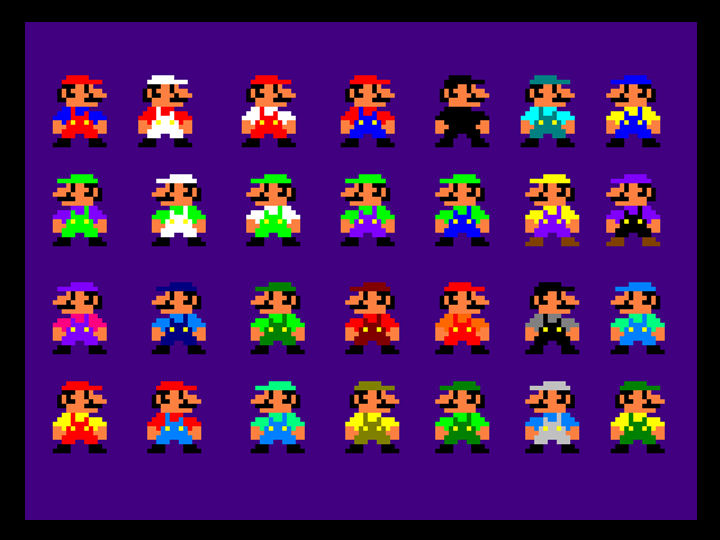 Mario Color Swap by drogers12 on DeviantArt
