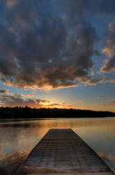 Dock sunset