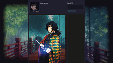 Steam artwork of Tomioka Giyuu