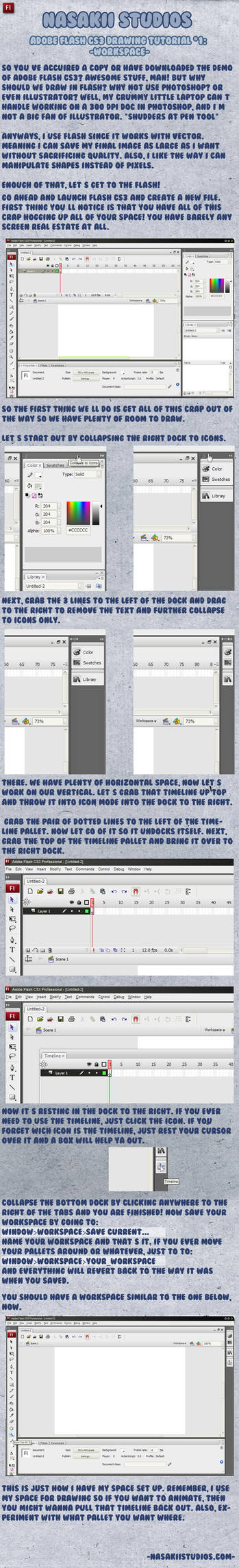 Flash Tutorial 1 Workspace By Nasakii On Deviantart