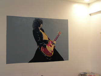 Painting of Jimmy Page