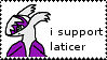 Laticer stamp