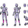 Kamen Rider Rush reference sheet by Yuuyatails