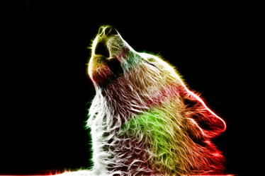 Fractalius Wolf - Howl at the Moon
