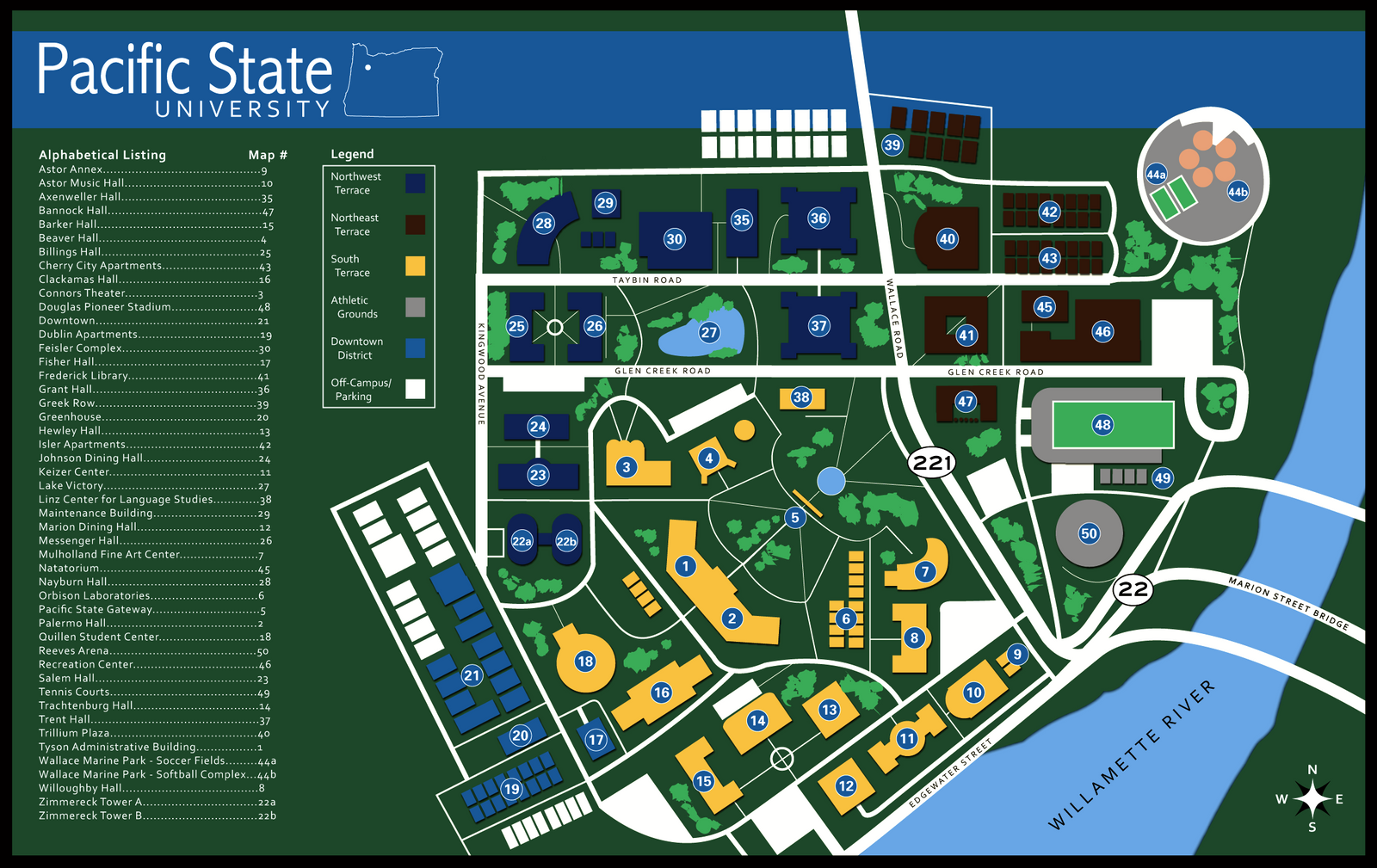 Fresno Pacific Campus Map.