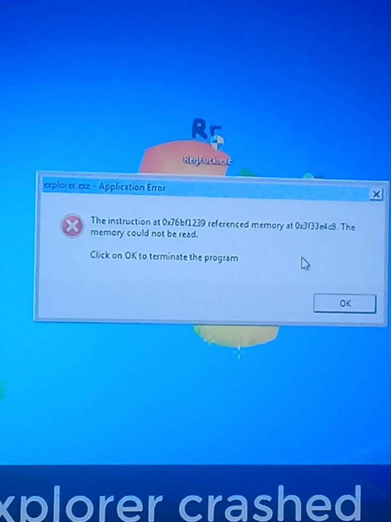 Windows Explorer Crashed by samuelmorret on DeviantArt