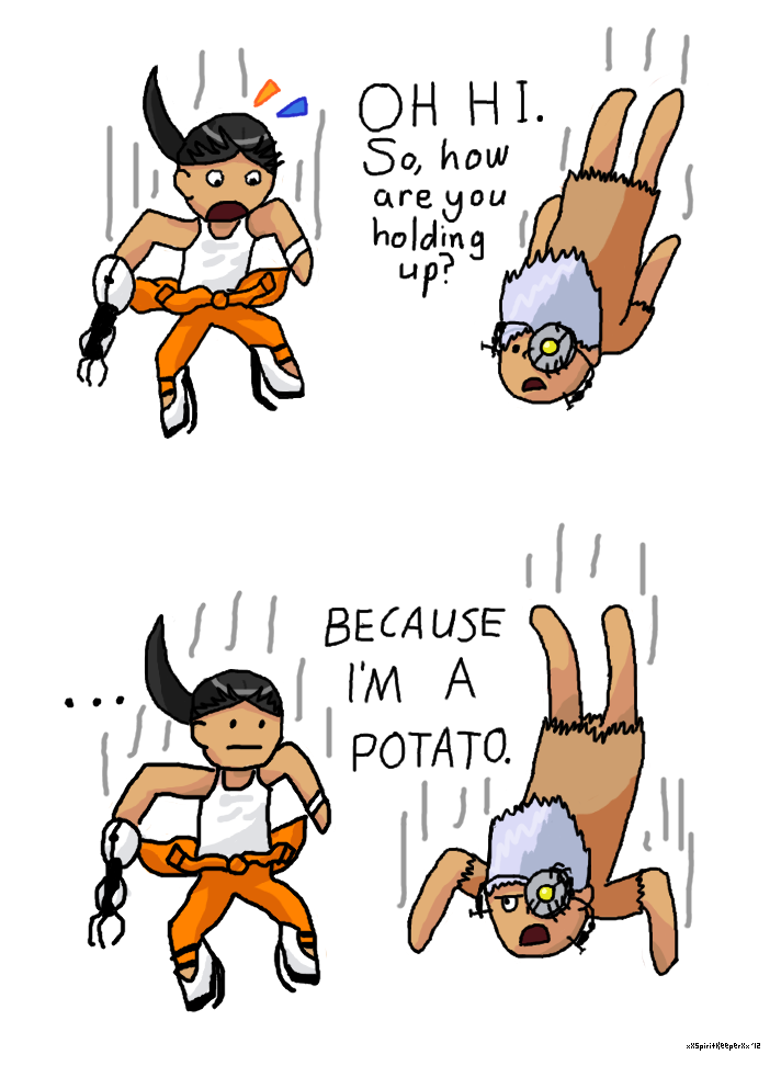 Portal 2 chibi comic