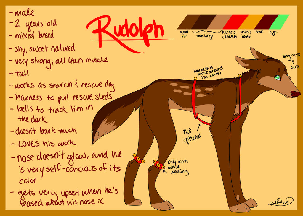Rudolph Ref by kaleidoscopial on DeviantArt