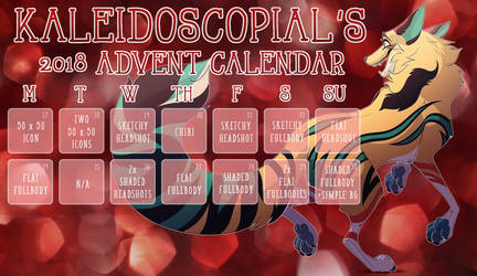 2018 Advent Calendar [12/14 OPEN] by kaleidoscopial