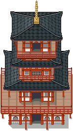 Japanese Pagoda Tiles by PeekyChew