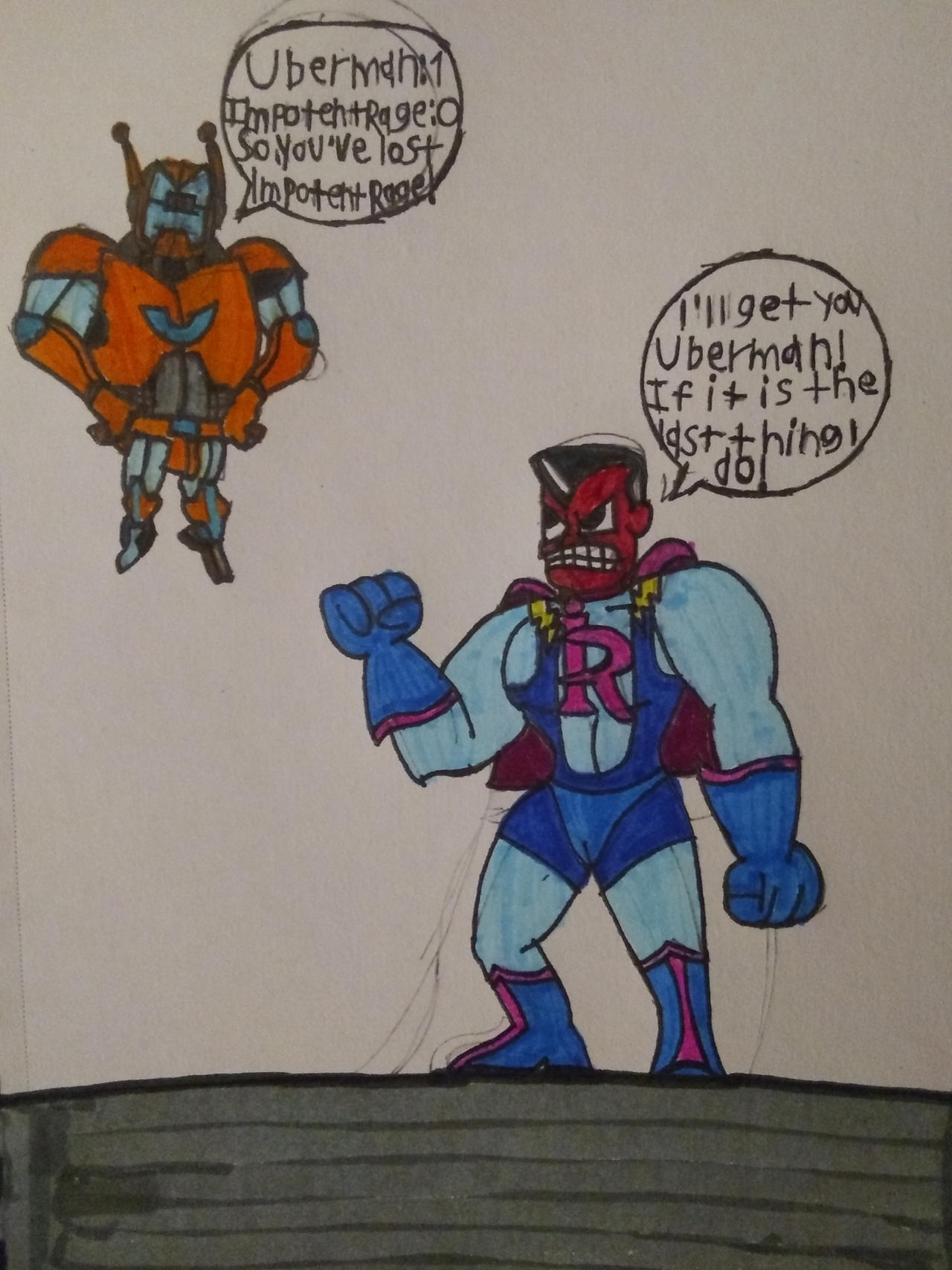 Uberman: 1 Impotent Rage: 0 by Shrinko57102 on DeviantArt