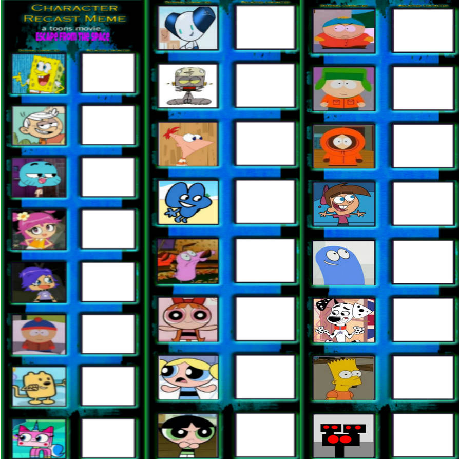 Recast Deviantart Character recast meme escape from the space by brylieevan on DeviantArt