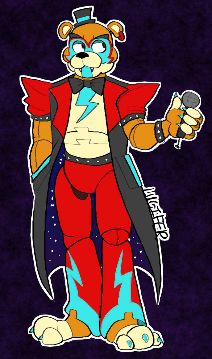 Glamrock Freddy Redesign by LuciferLuzifer on DeviantArt