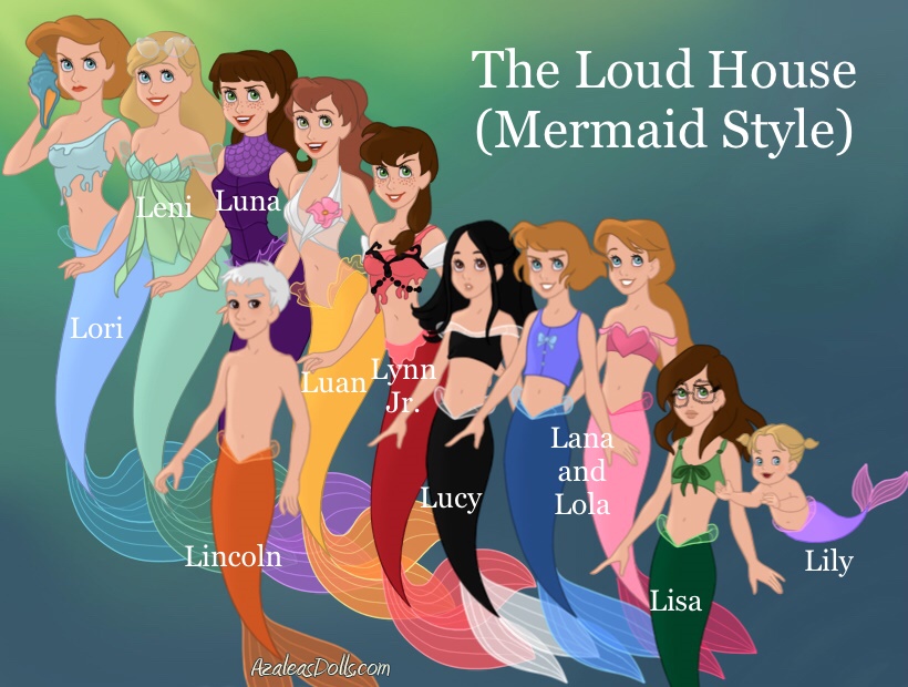 The Loud House As Mermaids By Jrechani18 On DeviantArt the-loud-house-as-mermaids-by-jrechani18-on-deviantart