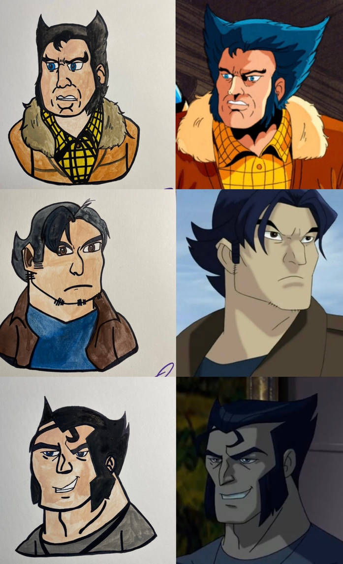 Wolverine Portrait Comparisons by Jrechani18 on DeviantArt