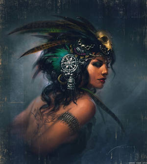 Exotic Tribal Fusion portrait