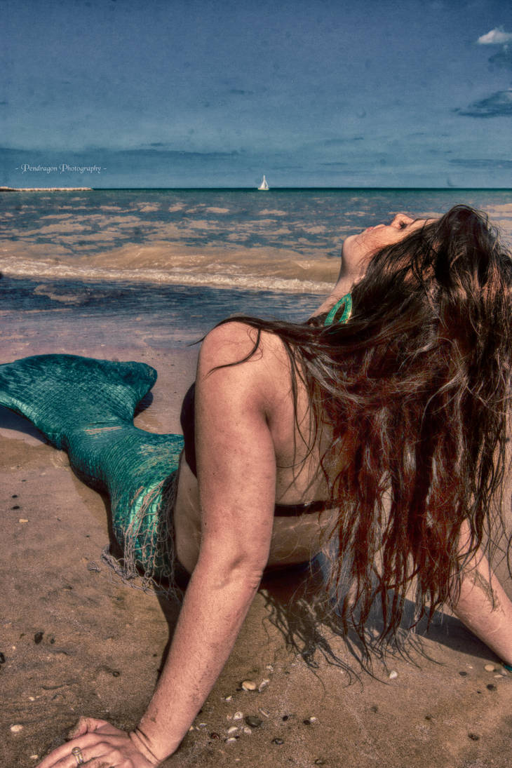 Mermaid Aiyana on the Beach by pendragon93