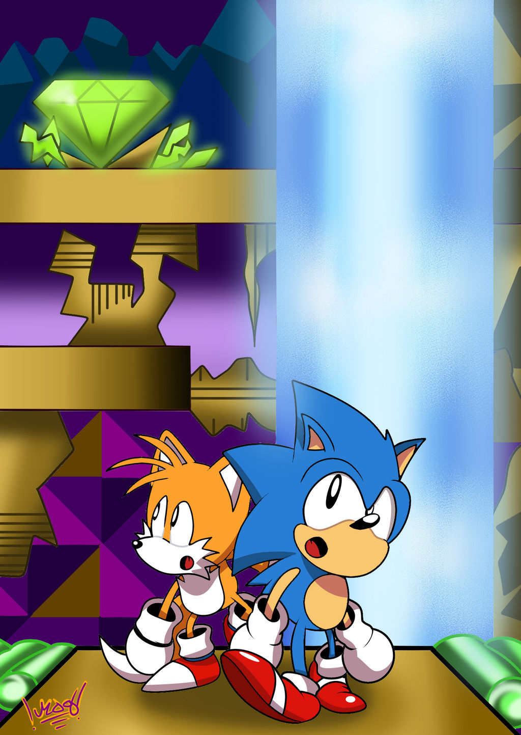 Hidden Palace - Sonic The Hedgehog 2 by ManiacDrawGus on DeviantArt
