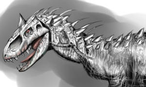 Indominus rex Jurassic world sketch