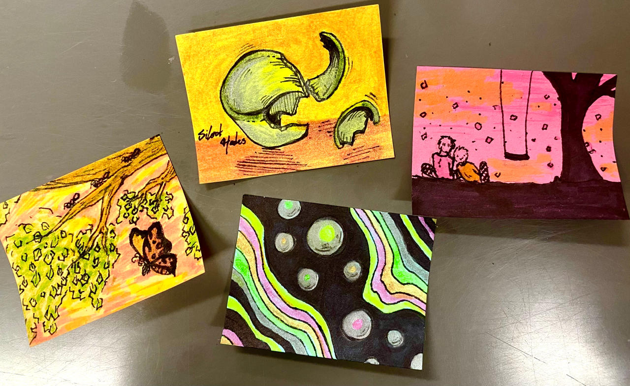 Tiny Sticky Note Drawings by MutantVora on DeviantArt