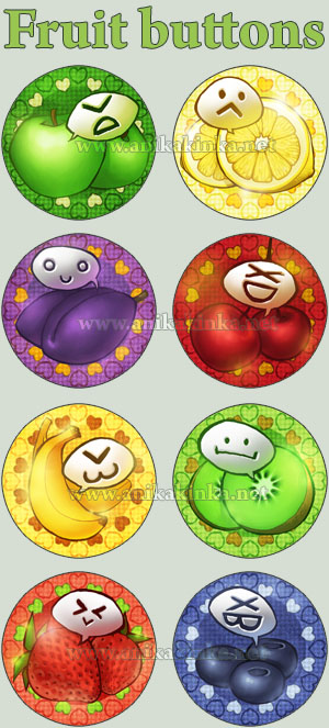 Fruit Buttons