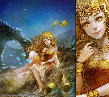 Underwater Amber Princess