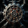 Heavy mechanical and industrial geometric patterns