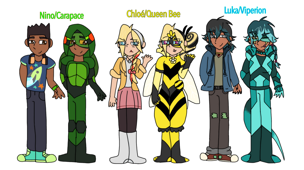 Miraculous Ladybug Redesigns (Pt2) by CKittyCosmos on DeviantArt