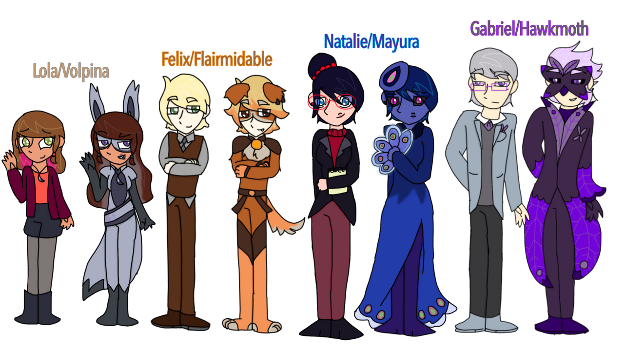 Miraculous Ladybug Redesigns (Pt:3) by CKittyCosmos on DeviantArt