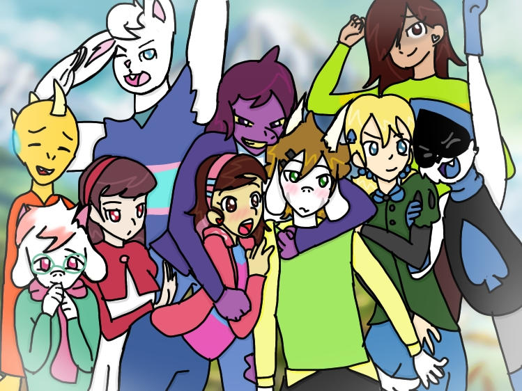 Datatale Community DeltaIbTale: Group Picture by CKittyCosmos on DeviantArt