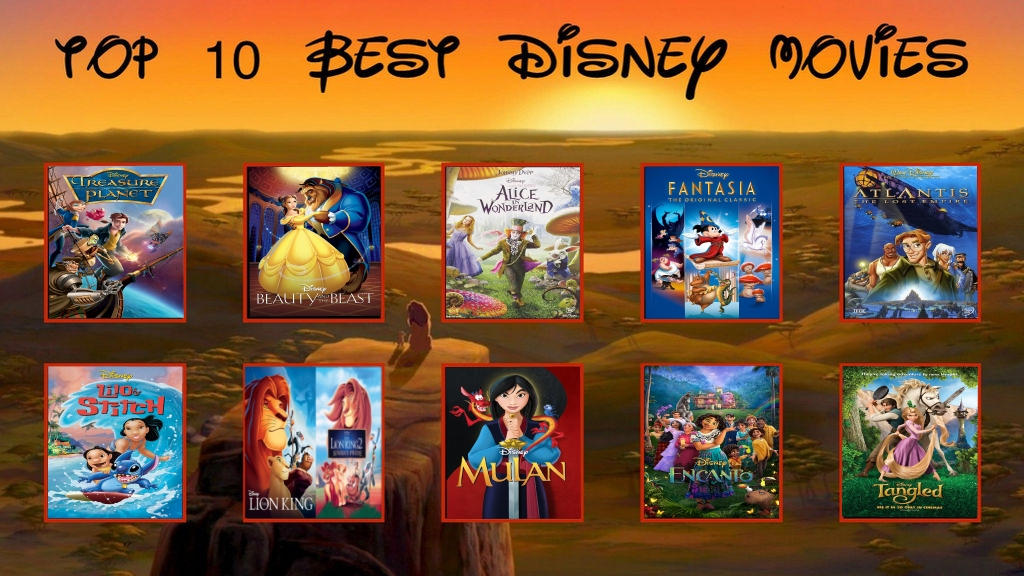 Top 10 Best Disney Movies by CKittyCosmos on DeviantArt