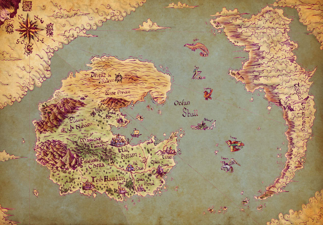 Imaginarium 18 : World map by Khelian-Elfinde