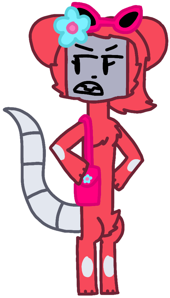 Etch-a-sketch the female pink mouse (PNG) by mammalAUPNGs on DeviantArt